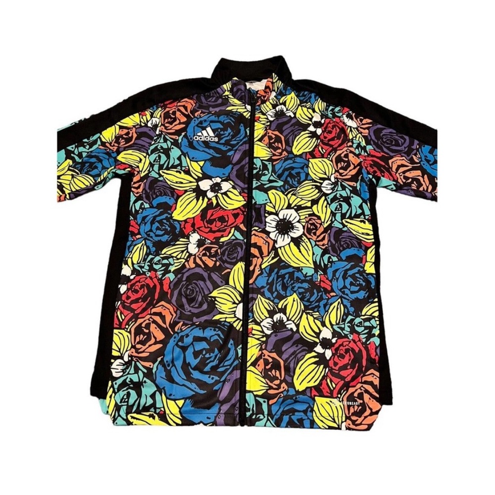 Adidas Club De Foot Montreal Mens small Tiro Track Jacket Floral